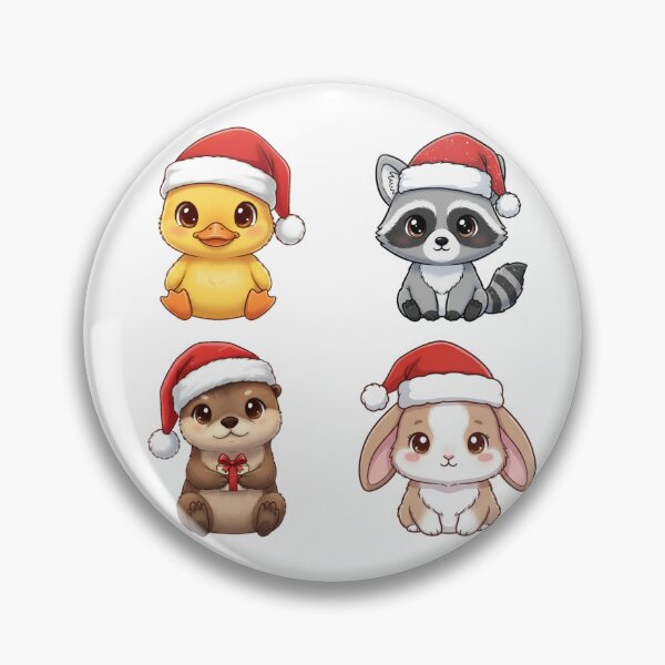 Item preview, 4-in-1 Cute Christmas Animal Pack | Cute Christmas designed and sold by PFS-.