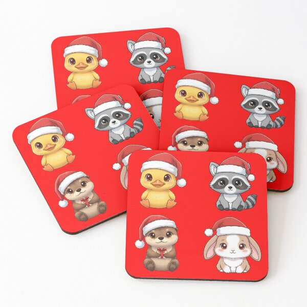 Item preview, 4-in-1 Cute Christmas Animal Pack | Cute Christmas designed and sold by PFS-.