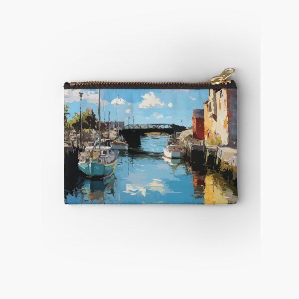 Item preview, Stanley Bridge Prince Edward Island | Coastal Village Harbour Poster designed and sold by TuncGK.