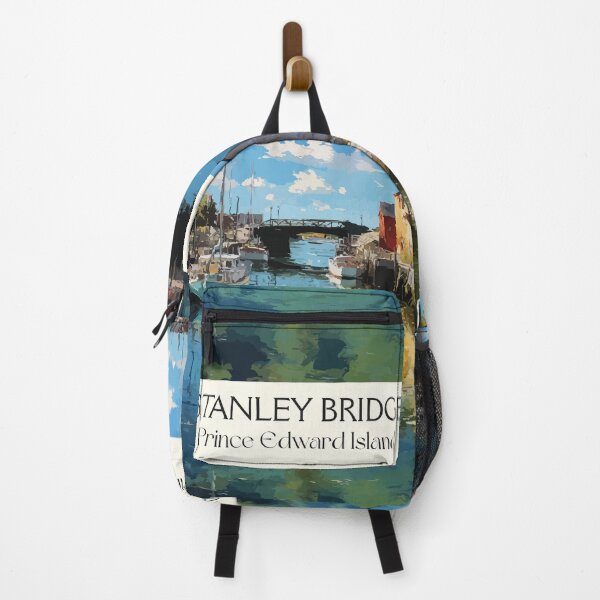 Item preview, Stanley Bridge Prince Edward Island | Coastal Village Harbour Poster designed and sold by TuncGK.
