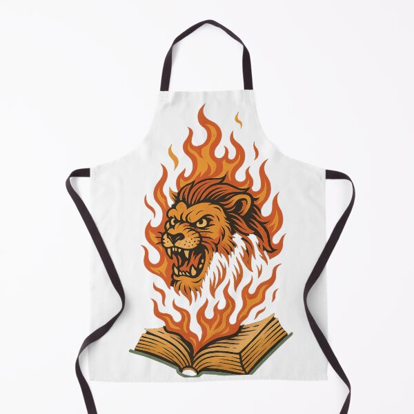 Item preview, Flaming Lion Rising from Book designed and sold by Papier Atelier Art.