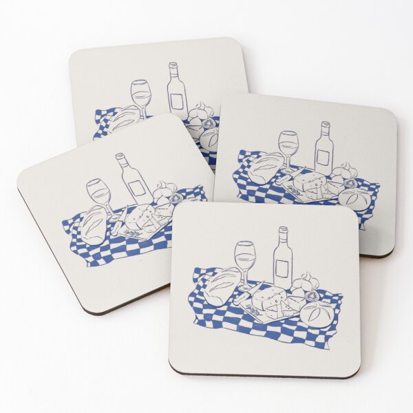 Item preview, Wine and Cheese Picnic Sketch designed and sold by pointense.