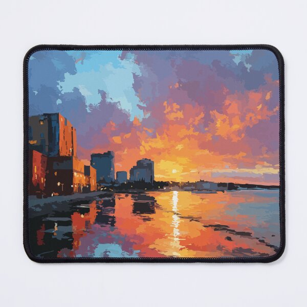 Item preview, Stratford Prince Edward Island | Waterfront Sunset Poster designed and sold by TuncGK.