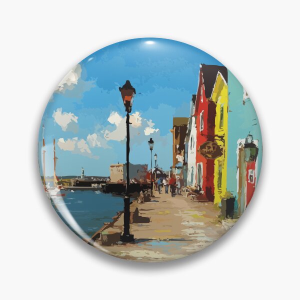Item preview, Summerside Prince Edward Island | Colourful Waterfront Poster designed and sold by TuncGK.