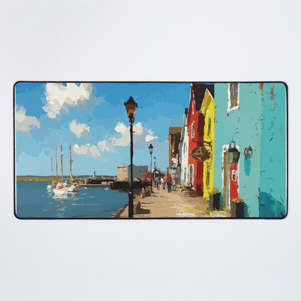 Item preview, Summerside Prince Edward Island | Colourful Waterfront Poster designed and sold by TuncGK.