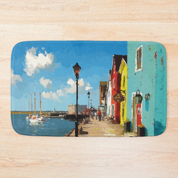 Item preview, Summerside Prince Edward Island | Colourful Waterfront Poster designed and sold by TuncGK.