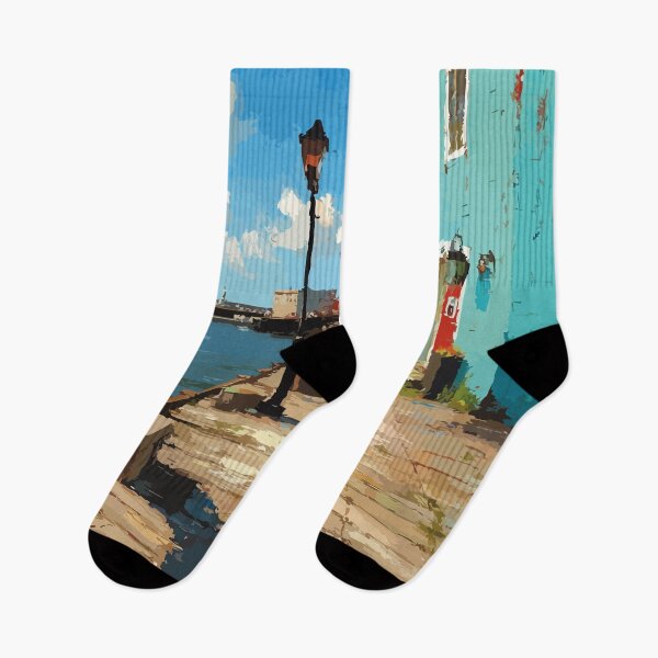 Item preview, Summerside Prince Edward Island | Colourful Waterfront Poster designed and sold by TuncGK.