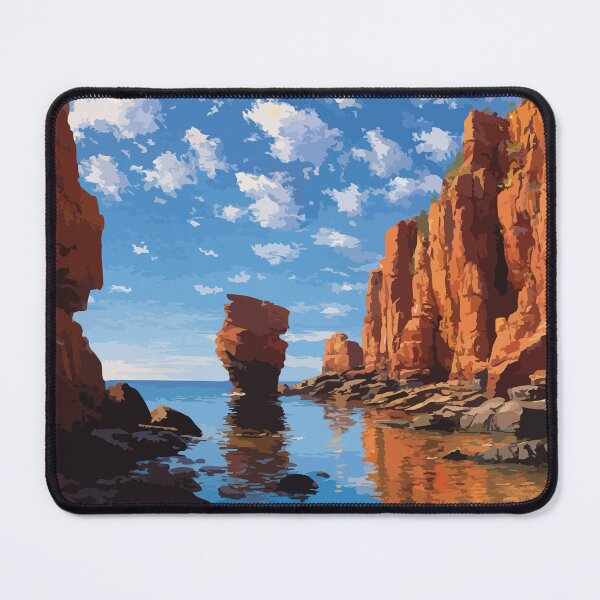 Item preview, Thunder Cove Prince Edward Island | Red Rock Coastline Poster designed and sold by TuncGK.