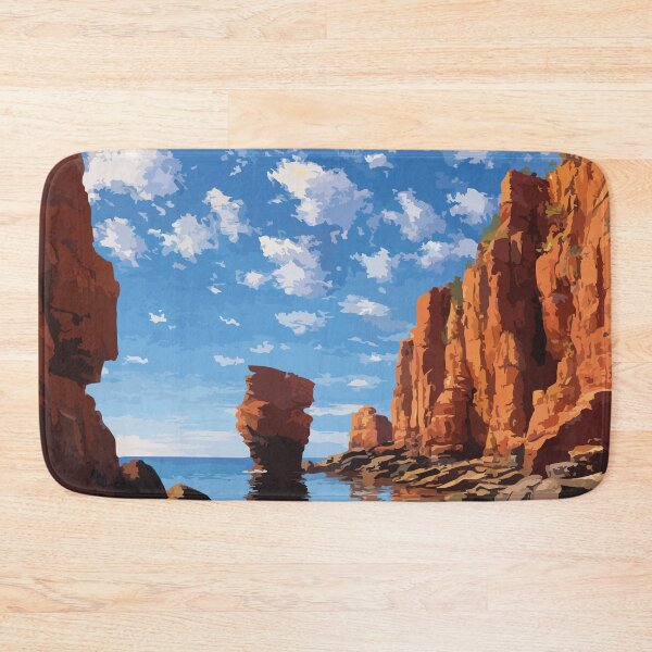Item preview, Thunder Cove Prince Edward Island | Red Rock Coastline Poster designed and sold by TuncGK.