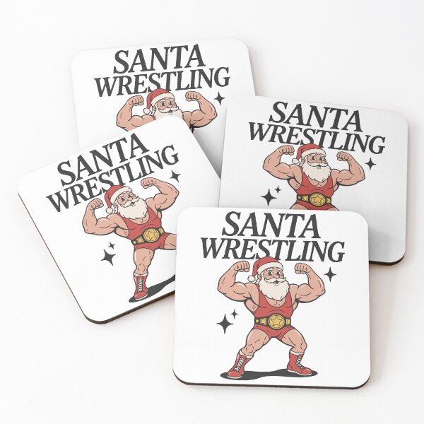 Item preview, Santa Wrestling Funny Christmas designed and sold by Lora Art.
