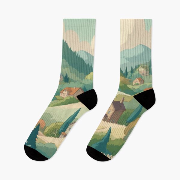 Item preview, Calm Studio Ghibli Landscape designed and sold by AnimeRay.