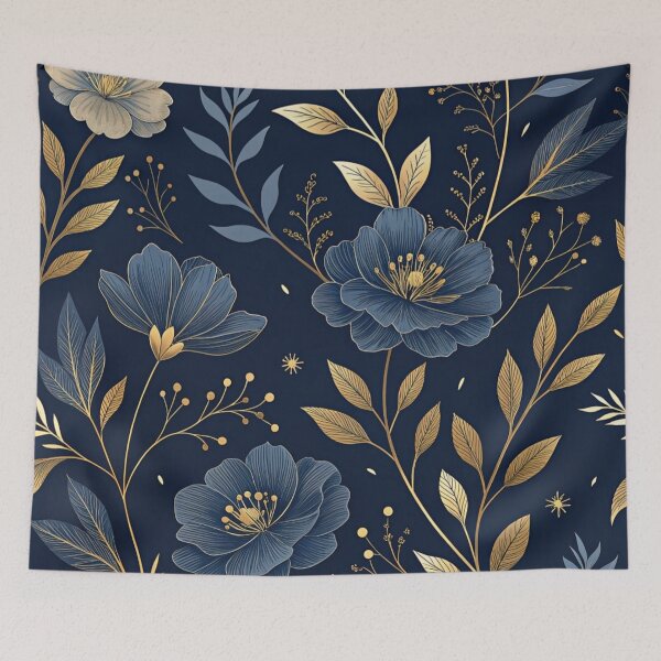 Item preview, Velvety midnight flowers  designed and sold by Lucky 777.