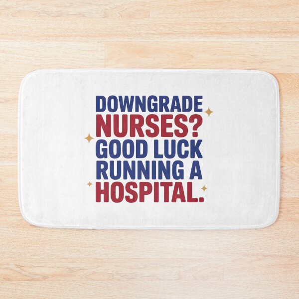 Item preview, Nurse Downgrade Quote: Strong Hospital Reality Typography designed and sold by elynne9.
