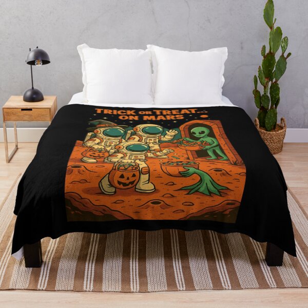 Item preview, Trick or Treat on Mars – Cute Astronaut & Alien Halloween designed and sold by SidTastic .