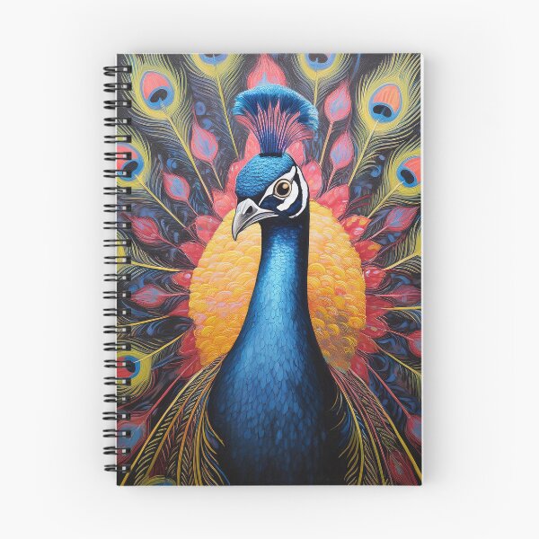 Item preview, Action painting of a peacock designed and sold by Boxing Kangaroo Retail Company.