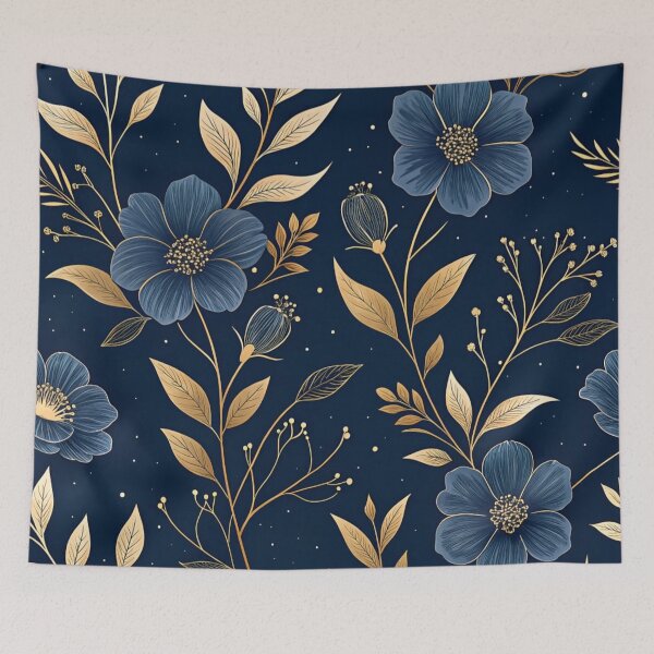 Item preview, Velvety midnight flowers  designed and sold by Lucky 777.