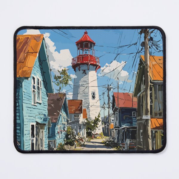 Item preview, Victoria-by-the-Sea Prince Edward Island | Coastal Village Street Poster designed and sold by TuncGK.