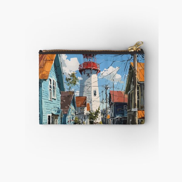 Item preview, Victoria-by-the-Sea Prince Edward Island | Coastal Village Street Poster designed and sold by TuncGK.