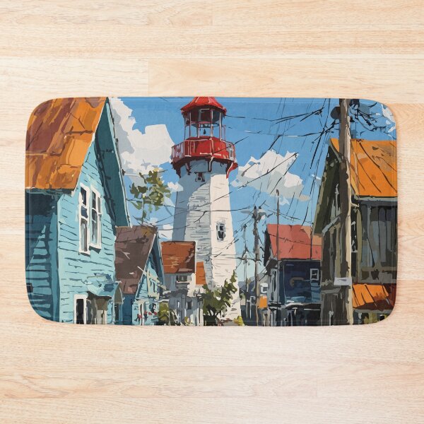 Item preview, Victoria-by-the-Sea Prince Edward Island | Coastal Village Street Poster designed and sold by TuncGK.