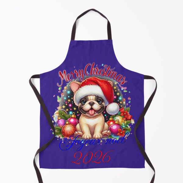 Item preview,  (Title)Joyeux Noël 2026 - French Bulldog Puppy Merry Christmas T-Shirt - Cadeau Chien Mignon designed and sold by ChaosCoffee.