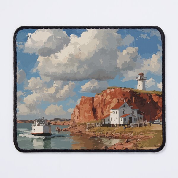 Item preview, Wood Islands Prince Edward Island | Harbour & Coastline Poster designed and sold by TuncGK.