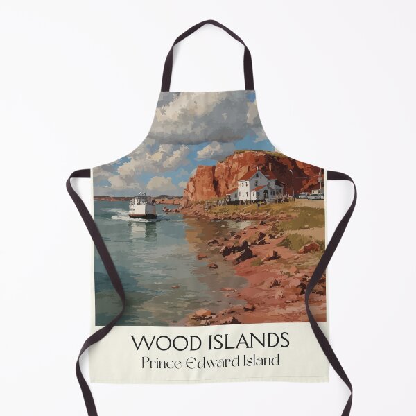 Item preview, Wood Islands Prince Edward Island | Harbour & Coastline Poster designed and sold by TuncGK.