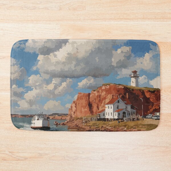 Item preview, Wood Islands Prince Edward Island | Harbour & Coastline Poster designed and sold by TuncGK.