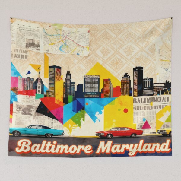 Item preview, baltimore skyline designed and sold by BekimART2.