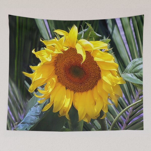 Item preview, Sunflower On a Windy Day  designed and sold by heatherfriedman.