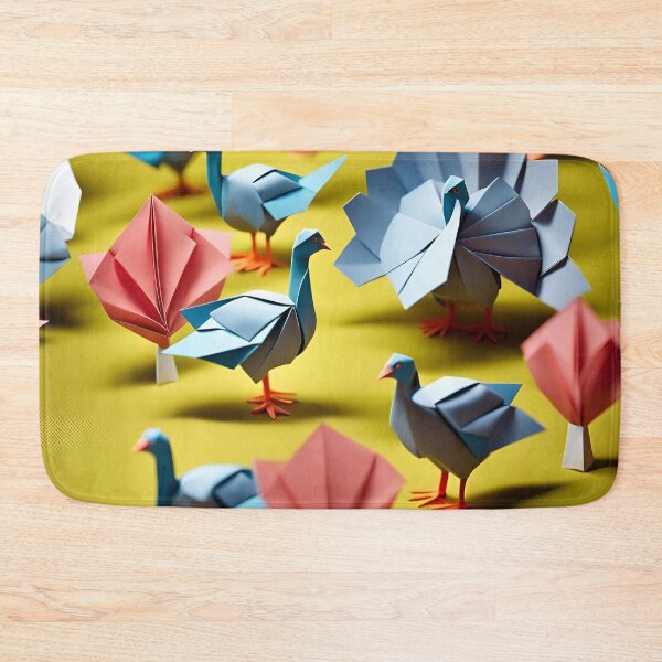 Item preview, Origami Art - Grazing Glory: Turkeys Roaming Freely in the Open Field designed and sold by ArtfulFolds.