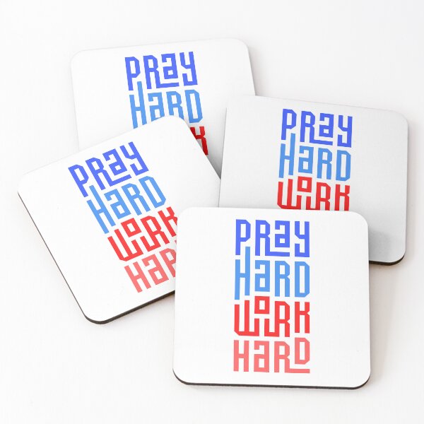 Item preview, Pray Hard, Work Hard  designed and sold by Koumudi Luxe Studio.