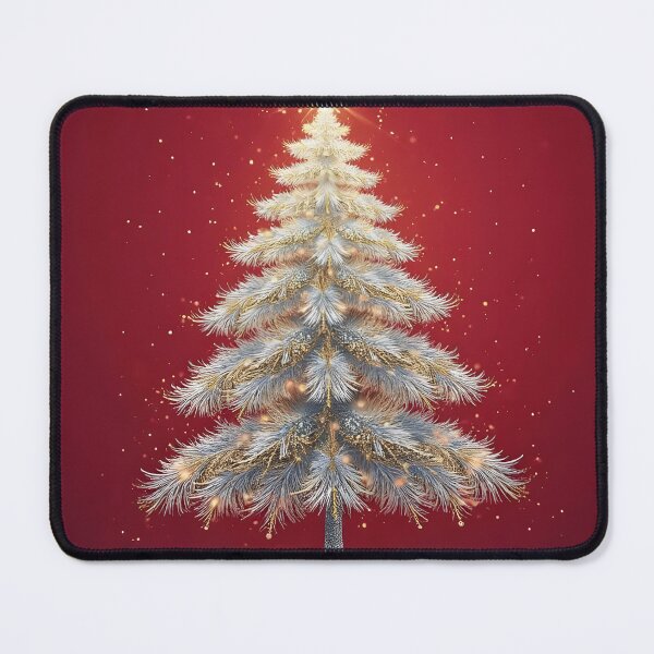 Item preview, Elegant white and gold Christmas tree with star designed and sold by Djantrix.