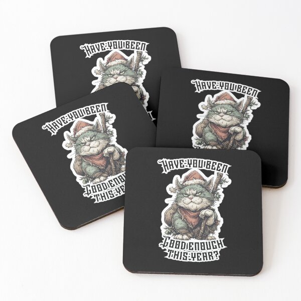Item preview, Santa Cat Judgment – Have You Been Good Enough? Funny christmas design designed and sold by KZurHTPC.