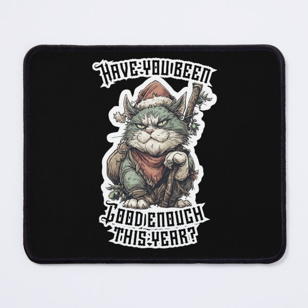 Item preview, Santa Cat Judgment – Have You Been Good Enough? Funny christmas design designed and sold by KZurHTPC.