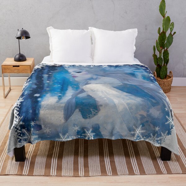 Item preview, Enchanted Snow Queen in Winter Forest - Fantasy Ice Princess Art designed and sold by Sandy Richter.