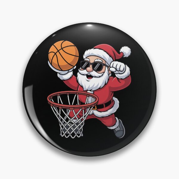 Item preview, Christmas Santa Claus Dunking A Basketball Boys Kids designed and sold by Dabbing Turtle Designs.