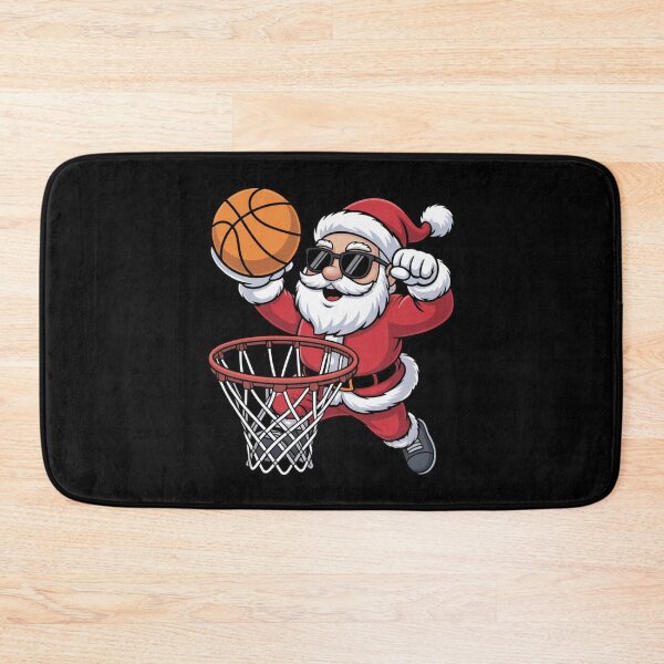 Item preview, Christmas Santa Claus Dunking A Basketball Boys Kids designed and sold by Dabbing Turtle Designs.