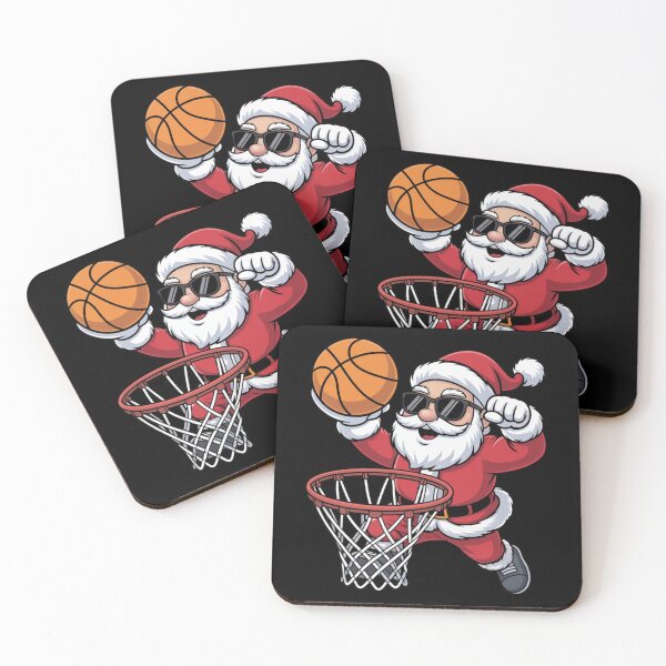 Item preview, Christmas Santa Claus Dunking A Basketball Boys Kids designed and sold by Dabbing Turtle Designs.