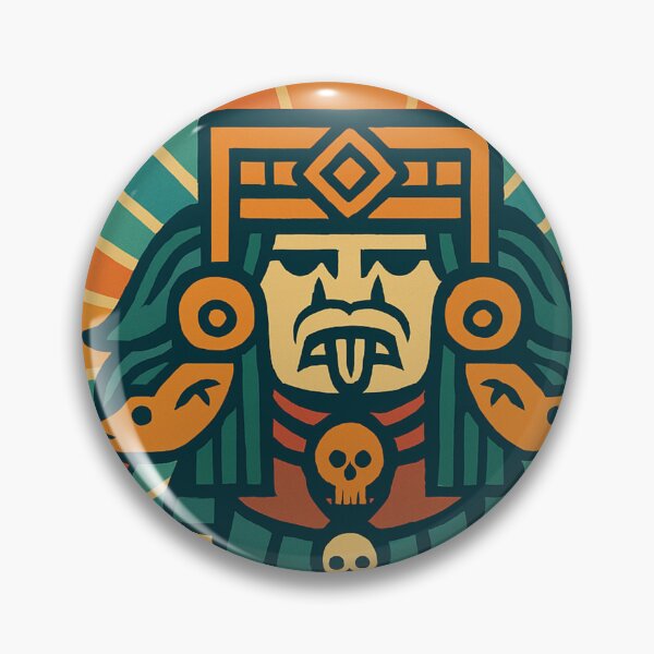 Item preview, Coatlicue Aztec Goddess - Geometric Art Deco Poster designed and sold by JonelleTshirts.