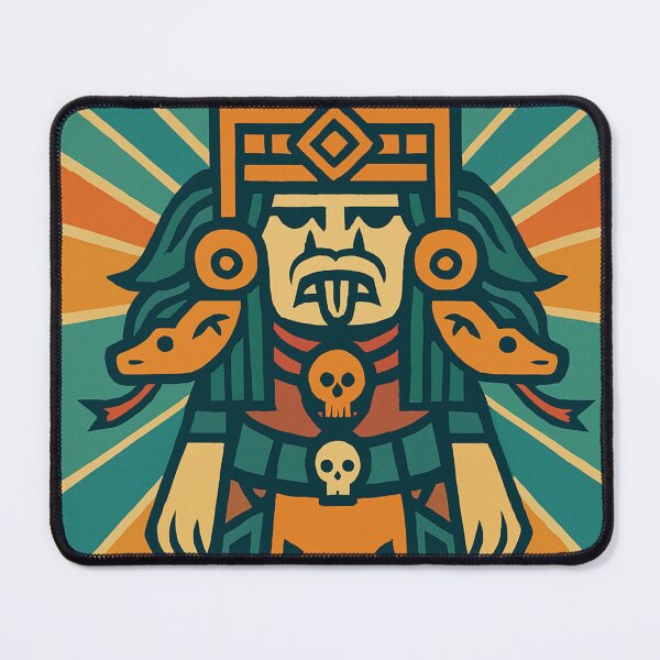 Item preview, Coatlicue Aztec Goddess - Geometric Art Deco Poster designed and sold by JonelleTshirts.