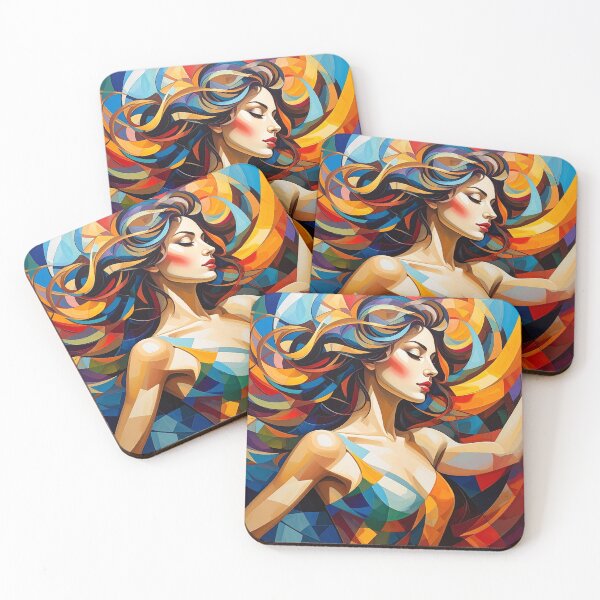 Item preview, Portrait of flamenco dancer with swirling hair designed and sold by Boxing Kangaroo Retail Company.