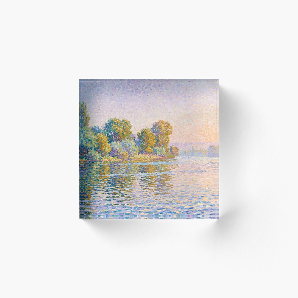 Vista previa del artículo con la obra «Bloque acrílico», diseñado y vendido por DaveLumAI.