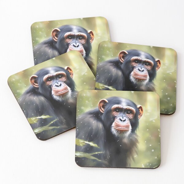 Item preview, Chimpanzee in Forest designed and sold by CalmnessbyChoice.