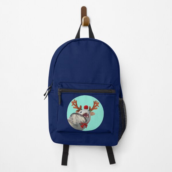 Item preview, Leopard seal reindeer on light blue dot designed and sold by GivernyKate.