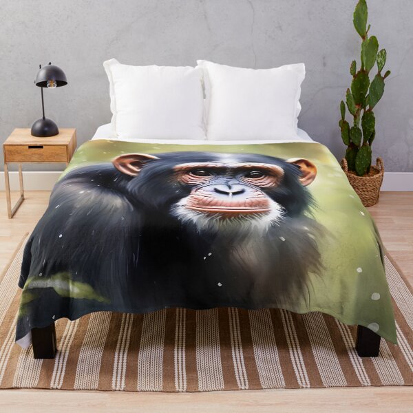 Item preview, Chimpanzee in Forest designed and sold by CalmnessbyChoice.
