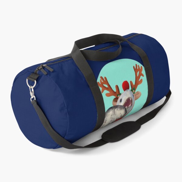 Item preview, Leopard seal reindeer on light blue dot designed and sold by GivernyKate.