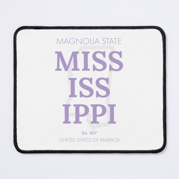 Item preview, MISSISSIPPI TRAVEL ART – Modern Typographic Travel Design designed and sold by MarkedArtPrints.