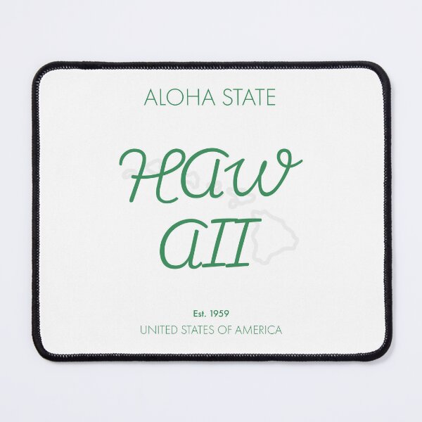 Item preview, HAWAII TRAVEL ART – Modern Typographic Travel Design designed and sold by MarkedArtPrints.