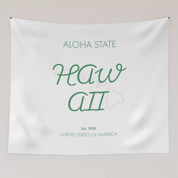 Item preview, HAWAII TRAVEL ART – Modern Typographic Travel Design designed and sold by MarkedArtPrints.