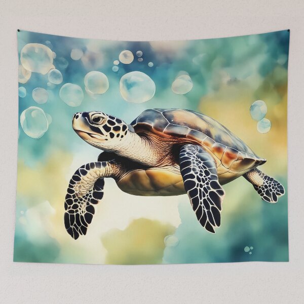 Item preview, Turtle with Bubbles designed and sold by CalmnessbyChoice.